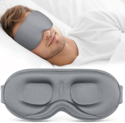Vynix® Sleep Mask for Men Women - 100% Blackout Eye Masks for Sleep - 3D Soft Sleeping Mask for Side Sleepers - Zero Pressure Lash Extensions Eye Cover Shade for Airplane Travel Essentials, Black