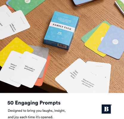 BestSelf Family Talk Deck – 50 Conversation Cards for Kids, Teens & Adults