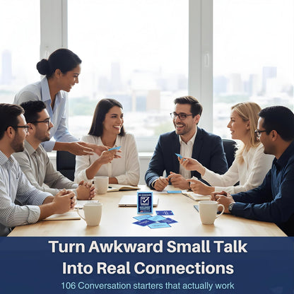 Team Building Games for Work - 106 Conversation Cards for Coworkers, Meetings, Travel, Office Activities, Team Building Activities, Starter Deck