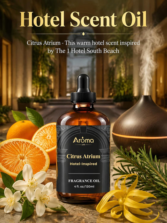 Ocean Breeze Lobby Fragrance Oil, Hotel-Inspired Coastal Resort Scent, Diffuser Oil for Home Diffusers and Crafting