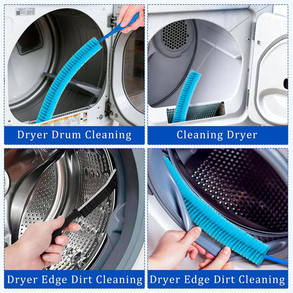 Dryer Vacuum Hose Attachment, Vent Cleaner Kit Lint Brush Shop Vac LintTrap | Compatible with Most Vacuum Cleaner, 30Inch Flexible Deep Cleaning, Easy use, Fire Prevention, Multi-Purpose Home Cleaning