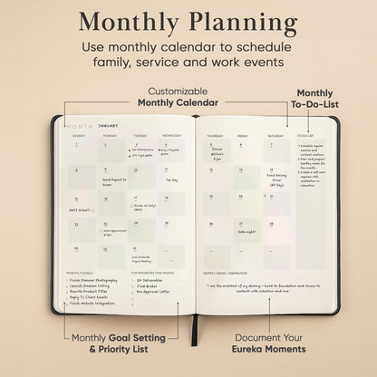 2026 Planner, Daily Journal & Gratitude Journal All-In-One with To Do List, Self Care Prompts & Habit Tracker - 7 x 10 - Pink