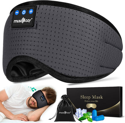 MUSICOZY Sleep Headphones Bluetooth 5.4 Sleep Mask with HD Sound