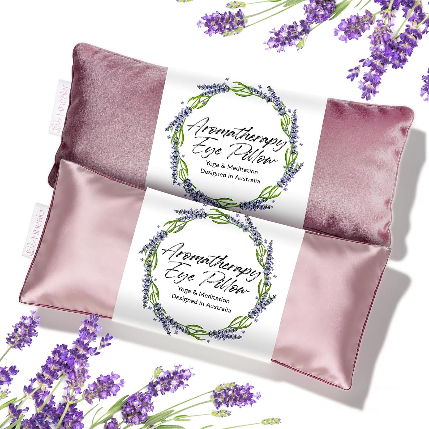 Relaxation Gifts for Women, Weighted Eye Mask for Sleeping, Yoga, Spa, Meditation, Lavender Eye Pillow Heated for Headache, Sinus & Dry Eyes Relief, Moist Heat Mask, Birthday Gifts for Mom (Purplex4)