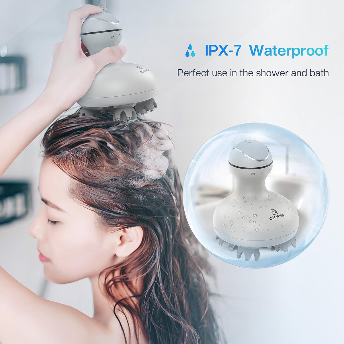 COMFIER Scalp Massager for Hair Growth, Electric Head Massager, Tangle-Free