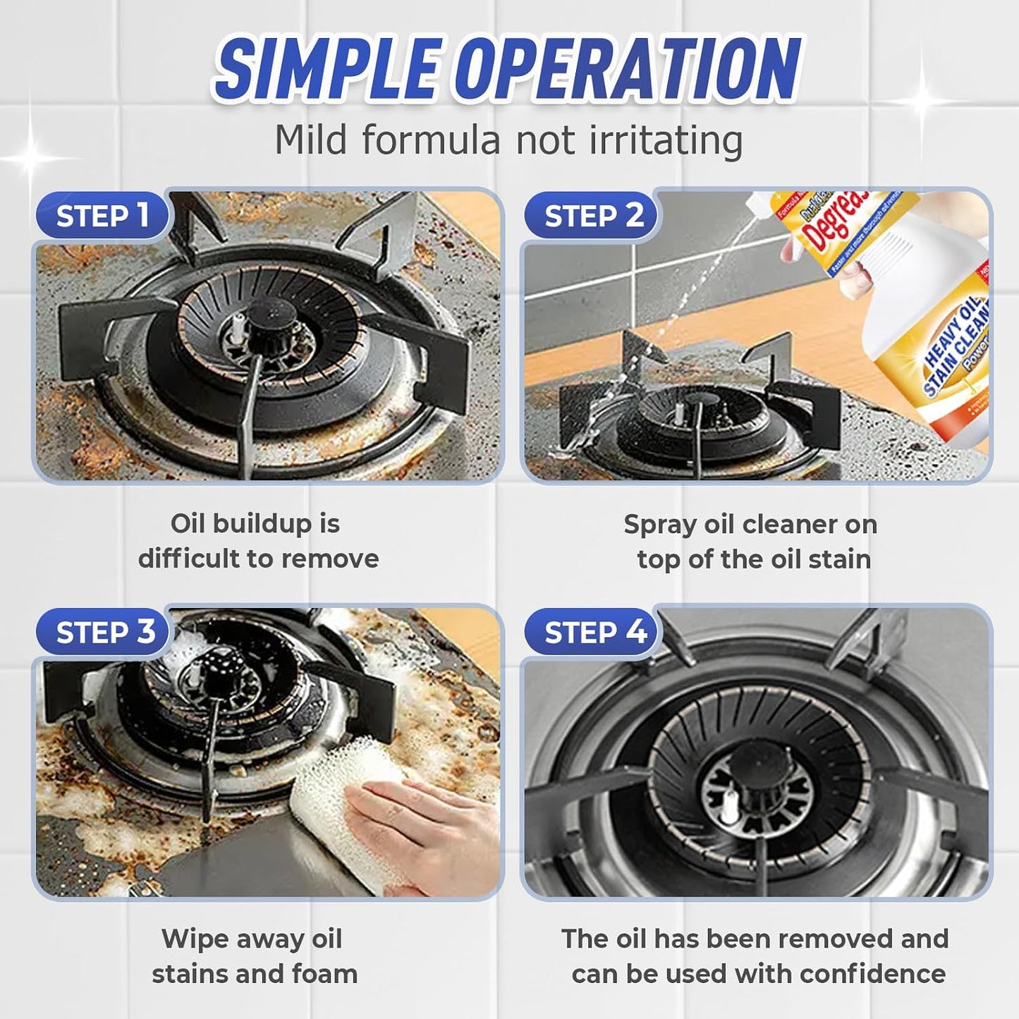 Eadwe Kitchen Heavy Oil Cleaner, 2025 Upgrade All Purpose Kitchens Heavy Oil Cleaning Agent, Grease Remover, Multipurpose Kitchen Cleaner Spray for Countertops, Ovens, and Appliances (1)