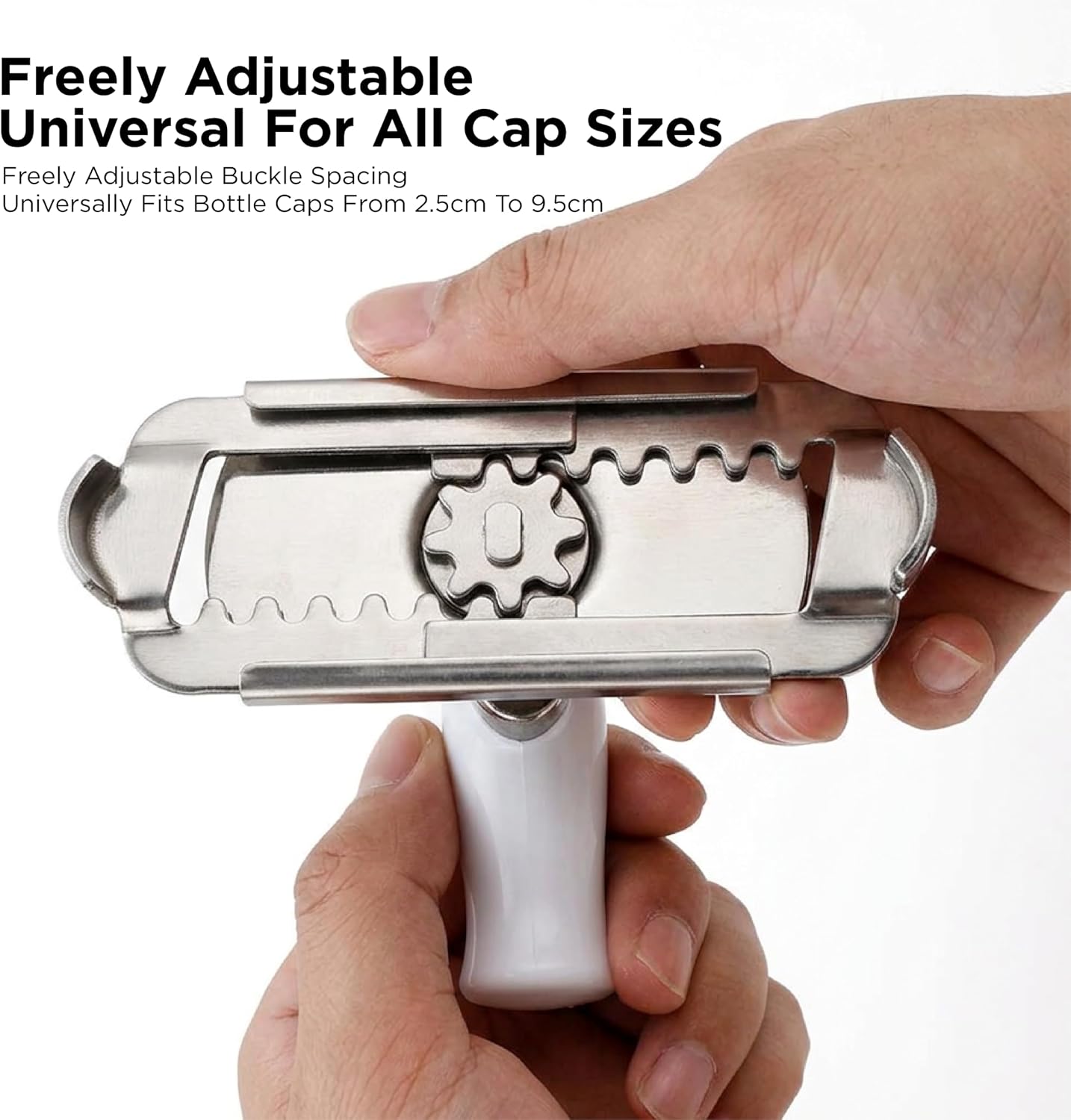 2Pcs Multi-Purpose Jar Opener, Non-Slip Bottle Opener for Weak Hands Seniors, 5-in-1 Can Opener for Pull-Tab Cans, Beer Bottles, Twist Off Caps & Jars