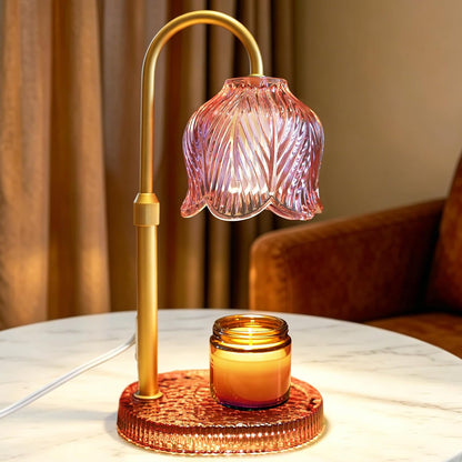 Candle Warmer Lamp with Timer and Dimmer, Adjustable Height Design