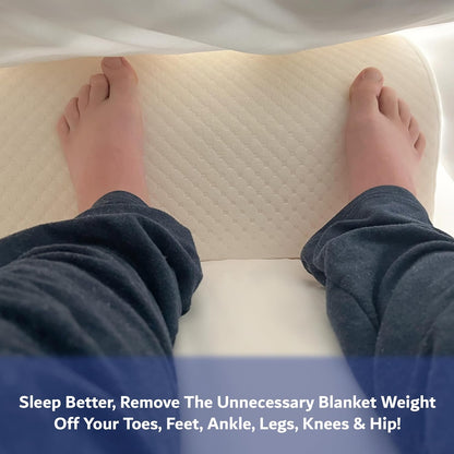 Triangle Foot Pillow - Optimal Restful Sleep Blanket Elevation Wedge Pillow, Comfortable Sleep Leg Pillow, Ankle Support Pillow, Recommended for Back/Knee/Hip Pain