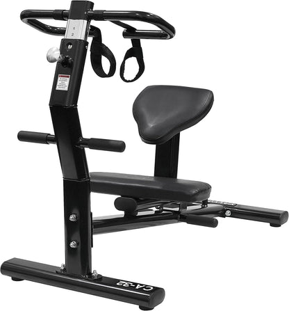 Valor Fitness Back Stretch Machine - Total Body Leg Stretching Equipment Home Gym Flexibility Therapy Workout Max Weight 350 Pounds - Straps Included