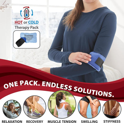 Reusable Hot & Cold Therapy Pack for Knee, Back, Shoulder & Ankle Pain (Cervical - 6 x 20 inch)