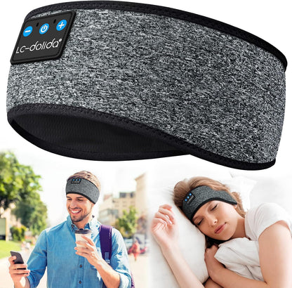 LC-dolida Sleep Headphones Headband Bluetooth 5.4, Sports Headband Earphones Wireless with Speaker Microphone USB C for Women Sleeping Gift Workout Jogging Yoga Insomnia Travel Meditation, Butterfly