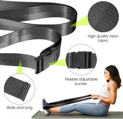 Physical Therapy Strap, Extremity Mobilization Belt, Manual Traction Strap, Adjustable Stretch Straps for Stretching Yoga Leg Shoulder Exercise
