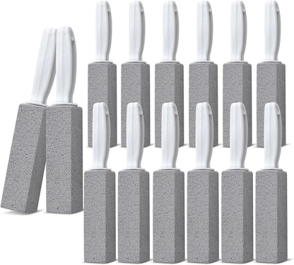 Emycool Pumice Stone Toilet Bowl Cleaner, 12 Pack Toilet Pumice Stone with Handle for Toilet Cleaning, Bathtubs, Sinks, Swimming Pools, Grills