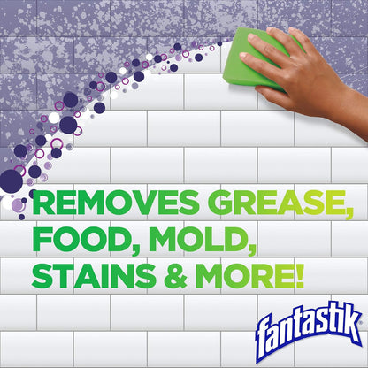 Fantastik All Purpose Cleaner, Multipurpose Surface Cleaner & Kitchen Grease Removal, Packaging Designed to Prevent Leakage and Breakage, Fresh Scent, 32 Fl Oz
