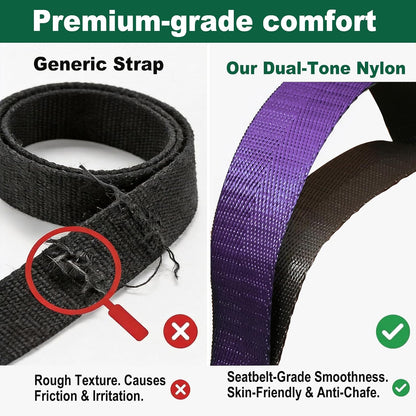 Acozycoo Stretching Strap with Loops for Leg Calf Back Physical Therapy