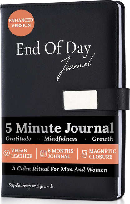 Tayri End of Day Journal – 5 Minute Daily Gratitude & Reflection Notebook
