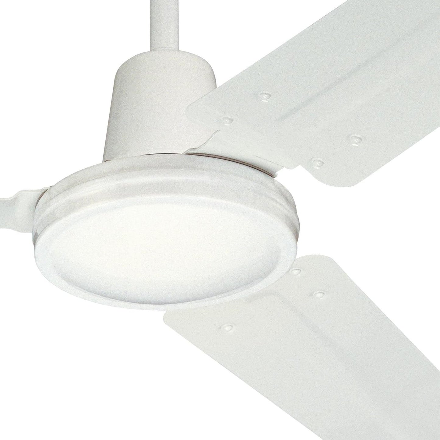 Westinghouse 7840900 Industrial 56-Inch Three-Blade Ceiling Fan with J-Hook Installation System, White, Wall Control | J-hook installation system, Wall control included, Three steel blades, Indoor installation, High-airflow performance