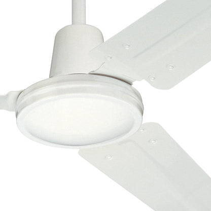 Westinghouse 7840900 Industrial 56-Inch Three-Blade Ceiling Fan with J-Hook Installation System, White, Wall Control | J-hook installation system, Wall control included, Three steel blades, Indoor installation, High-airflow performance