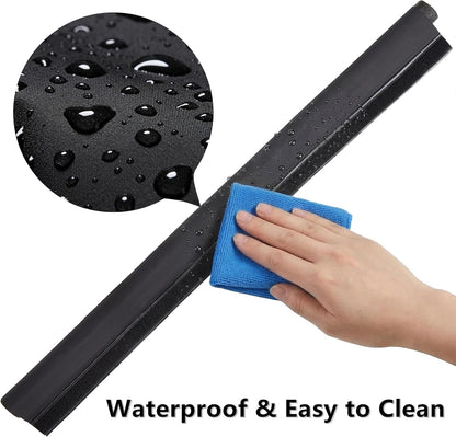 HomeProtect Door Draft Stopper Weather Stripping Door Seal Under Door Sweep Block Cold Air Gaps Front Soundproof Draft Blocker for Bottom of Door Suitable for Interior/Exterior,White
