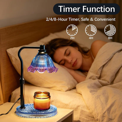 Candle Warmer Lamp with Timer and Dimmer, Adjustable Height Design
