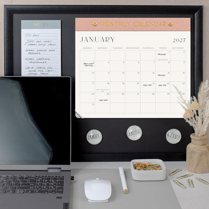 Beautiful 2026-2027 Magnetic Fridge Calendar - Runs June 2026 to Dec 2027 | The Perfect Monthly Refrigerator Paper Calendar for Easy Organizing - Runs from June 2026 Until December 2027
