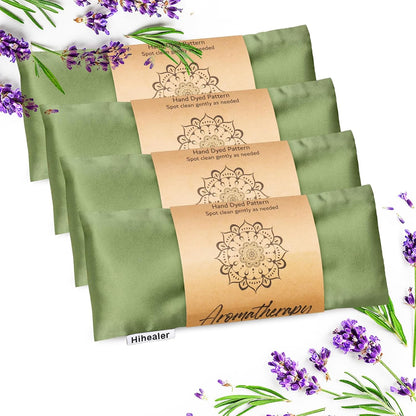 Hihealer Lavender Eye Pillow for Sleeping, Weighted Eye Mask for Spa, Yoga