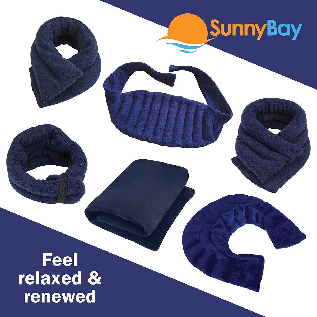 SunnyBay Microwavable Heated Eye Mask, Moist Compress, 7.9x4.3 inch, Purple