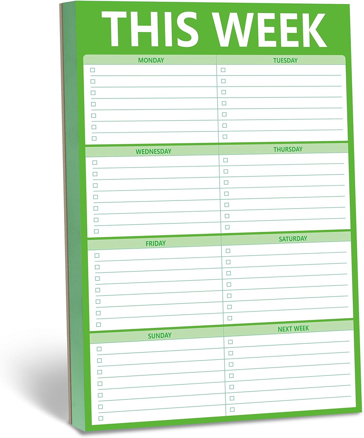 90 Pages Weekly Planner List Note Pad to Do List with Magnet Mountings for Fridge Locker (6" x 9")