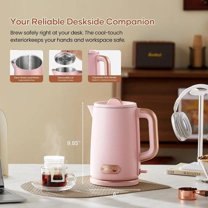 OLEGA Electric Tea Kettle: 1200W Fast Boil Electric Water Kettles 1.5L