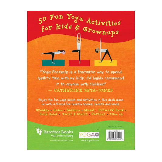 Yoga Pretzels: 50 Fun Yoga Activities for Kids & Grownups (Barefoot Books Activity Decks)