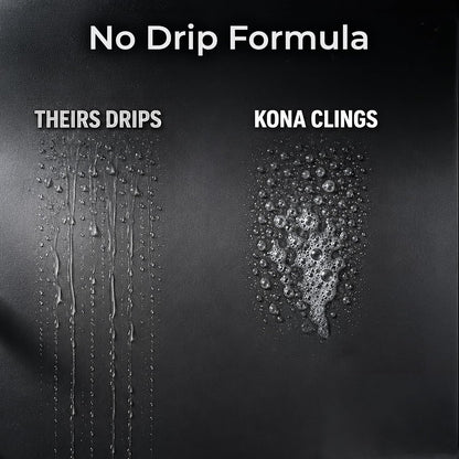 Kona Safe/Clean Air Fryer Cleaner and Degreaser Kit for Ninja Woodfire Grill, Smoker and Oven - 23oz Fume-Free No-Drip Gel Spray with 6 Stainless Steel Scrub Cloths