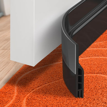 Holikme Door Draft Stopper 41inch Weather Stripping Door Seal Sweep | Under Door Draft Insulator Strong Adhesive Silicone Garage Window Strip Blocker Cold Air & Noise, Easy Install Save Energy