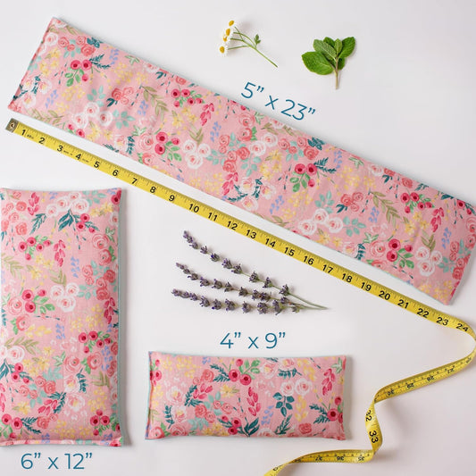 Hot Cold Pack Reusable and Microwavable Heating Pad with Flax Seed and Dried Herbs, Ice Pack, Aromatherapy Heat Pack