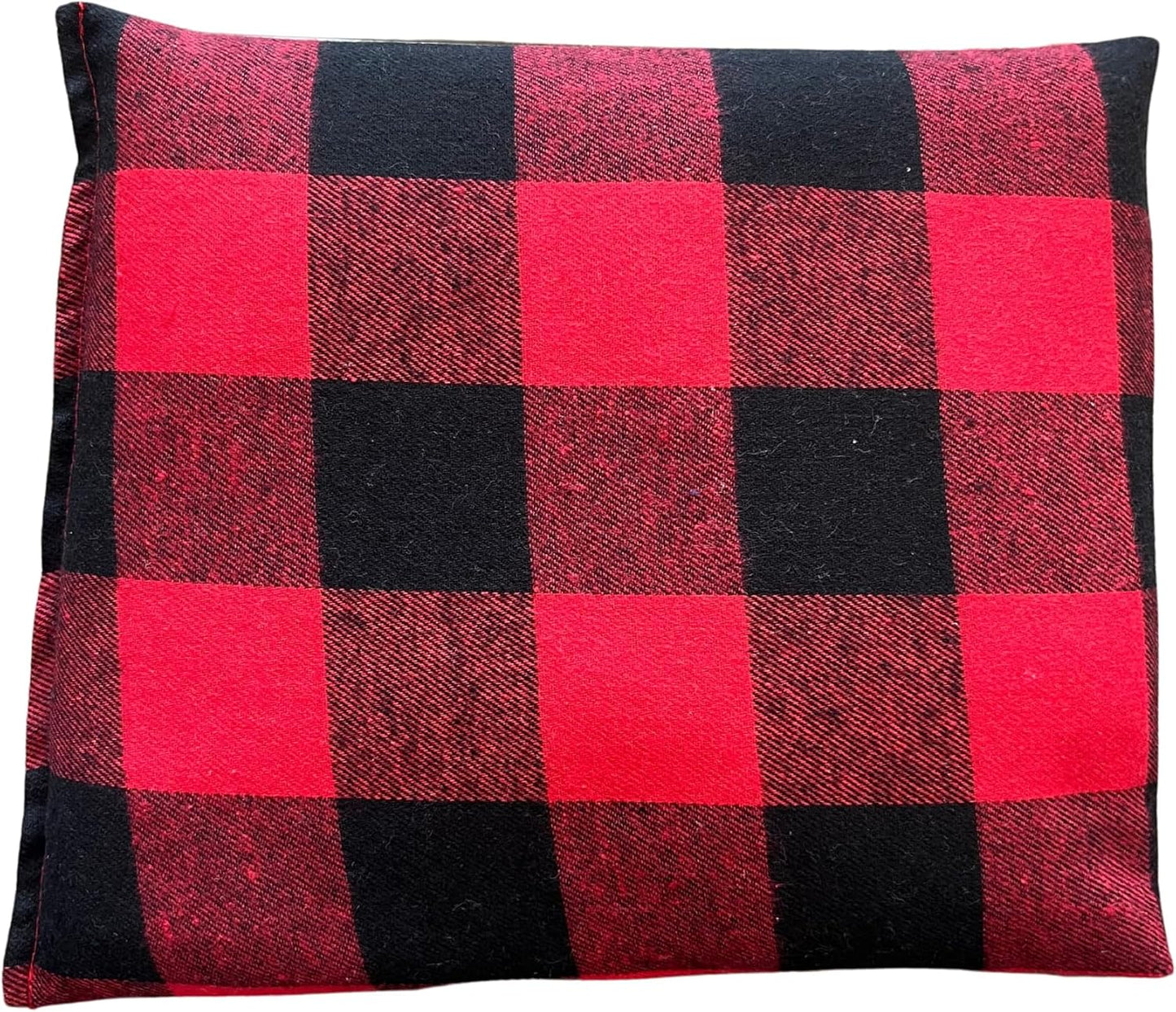 HOME COMFORT Black Plaid Regular Therapeutic Microwavable Heating & Cooling Pad – Natural Rice Pack (10x7 inches)