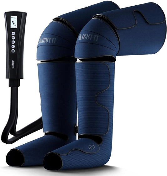 AICUTTI Air Compression Leg Massager with Heat for Foot, Calf, Knee & Thigh - Gifts for Christmas, Mother's Day, Father's Day - Leg Massage Boots for Women & Men - Relieves Muscle Tension and Pain