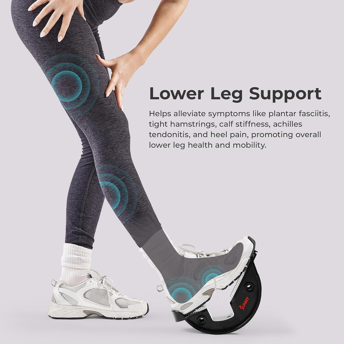 Sunny Health & Fitness Adjustable Calf & Ankle Stretcher