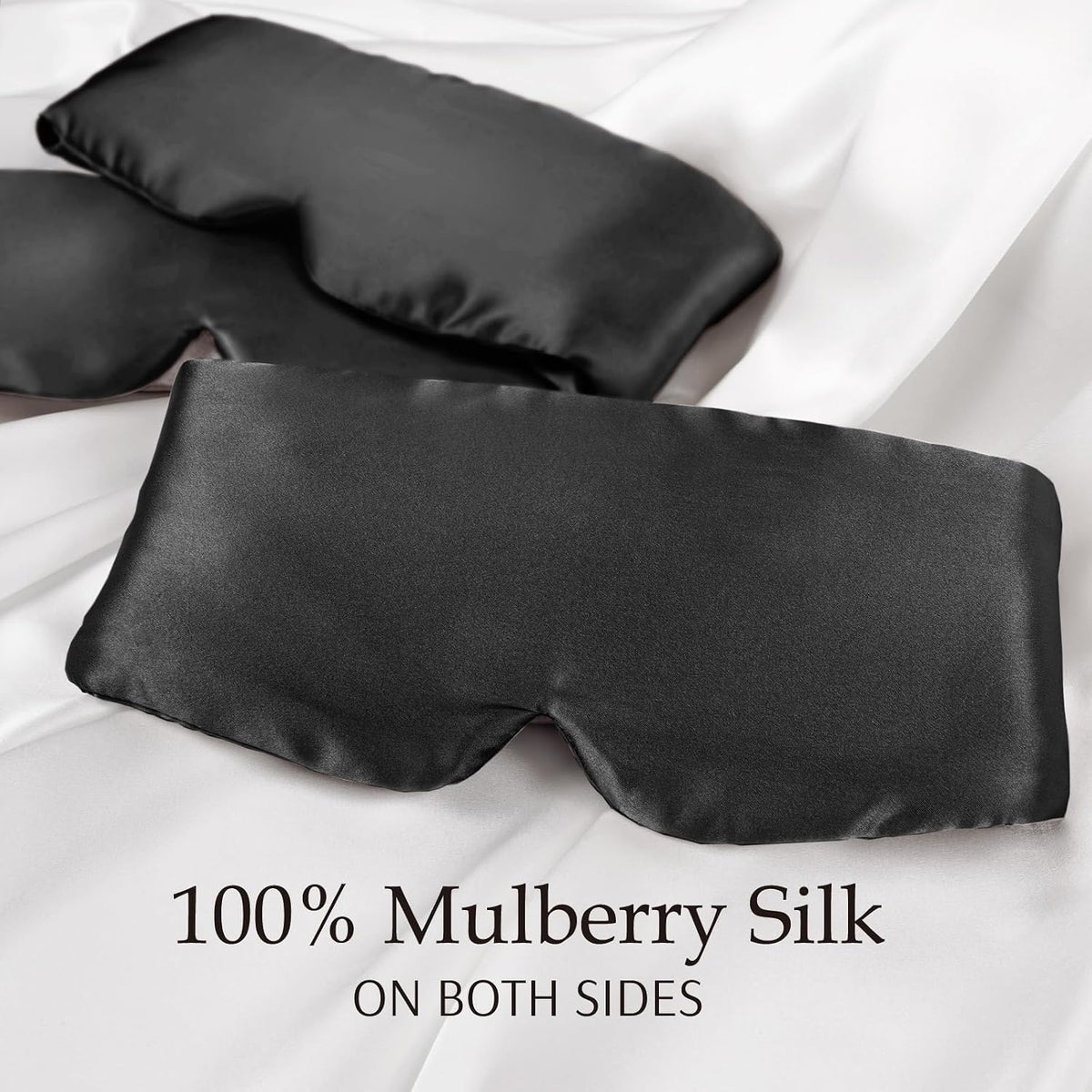 Zenssia 100% Mulberry Silk Sleep Mask Eye Mask for Men and Women, Light Plum