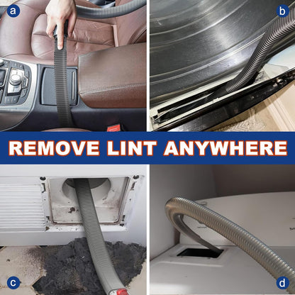 Sealegend Dryer Vent Cleaner Kit Compatible with Dyson Dryer Lint Vacuum Attachment for Dyson V7 V8 V10 V11 V12 V15 etc Cordless Vacuum Cleaner Removes Deep Lint | Gray Dryer Lint Trap Clean Hose Compatible with Dyson Dyson V7 V8 V10 V11 V12 V15 V15s