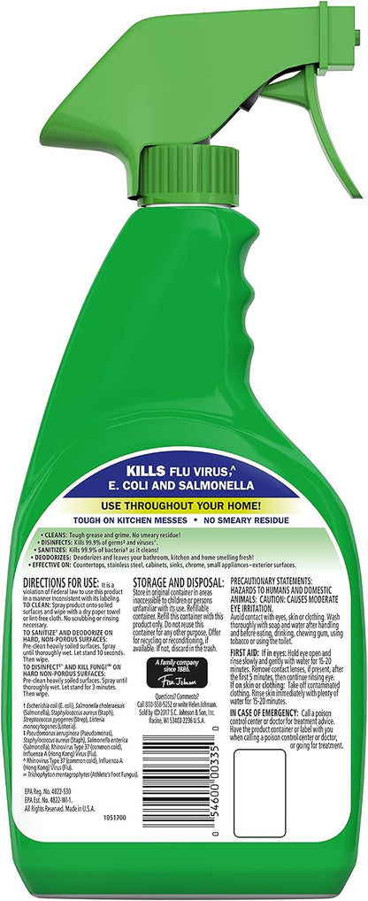 Fantastik All Purpose Cleaner, Multipurpose Surface Cleaner & Kitchen Grease Removal, Packaging Designed to Prevent Leakage and Breakage, Fresh Scent, 32 Fl Oz