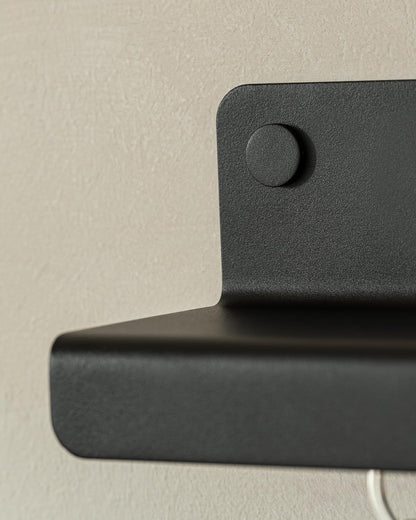 Kazai. Key Holder for Wall 'Holmsen' | Minimalist Key Hooks Design from Berlin | Modern Key Hanger with Metal Shelf | Key Hook Wall Mounted as Hallway Furniture | Sand Taupe