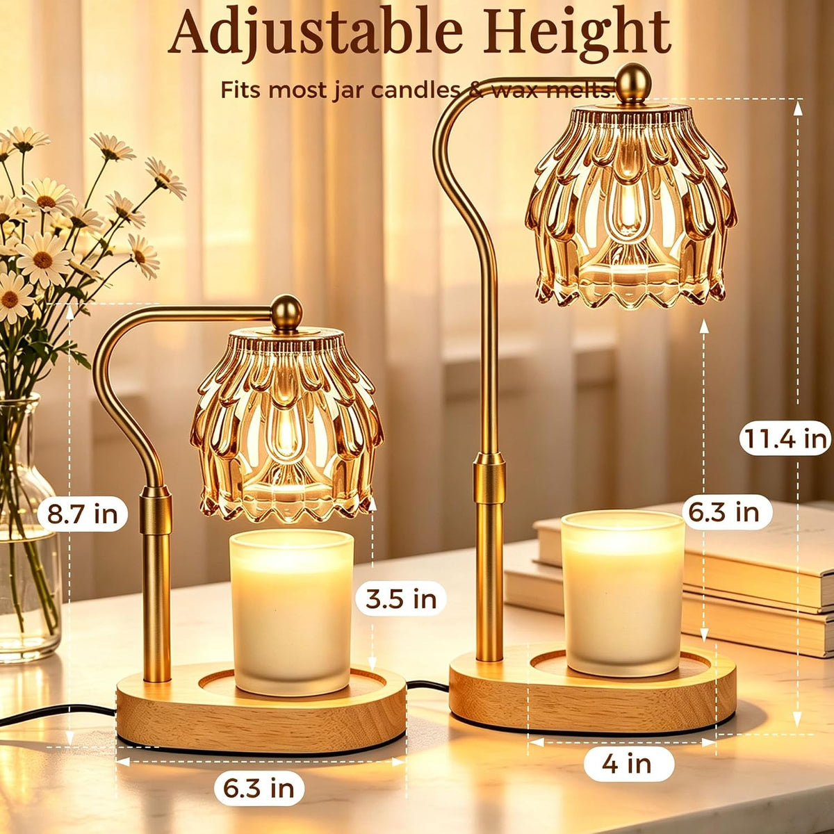 Candle Warmer Lamp with Timer & Dimmable New Home Gift Room Decor