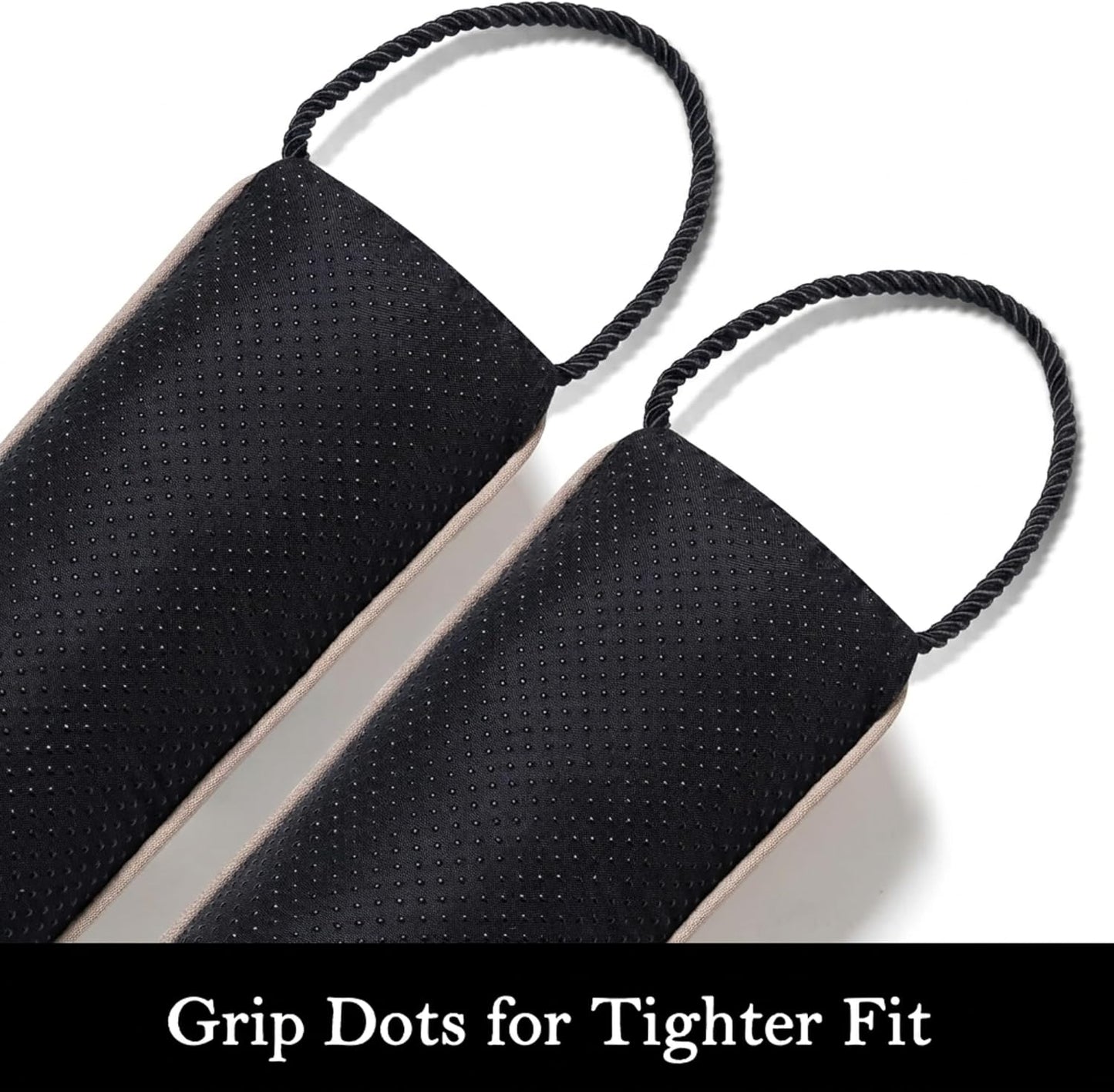 Door Draft Stopper, Removable Washable Cover, 38", Gray | Weighted Gap Filler, Blocks Hot and Cold Air, All-Season Seal, Easy Install, Noise & Wind Blocker, Home Essentials