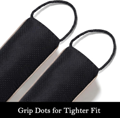 Door Draft Stopper, Removable Washable Cover, 38", Gray | Weighted Gap Filler, Blocks Hot and Cold Air, All-Season Seal, Easy Install, Noise & Wind Blocker, Home Essentials