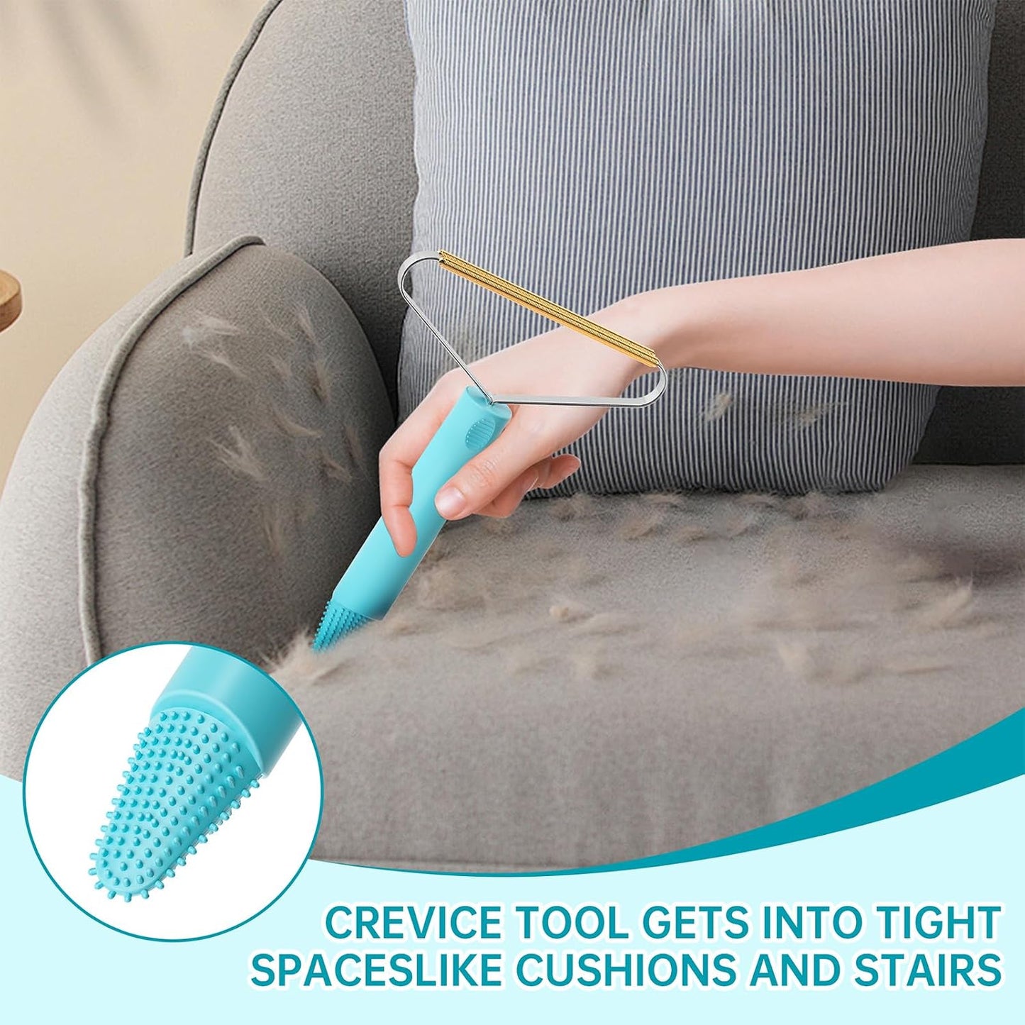 Pet Hair Remover, Dog and Cat Hair Remover, Carpet Rake, Carpet Scraper | Pet Hair Removal Tool, Carpet Rake for Pet Hair Removal, Pile Brush, Carpet, Car Cushions, Sofa, Pet Bed, Furniture, Rug