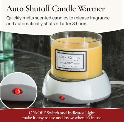 Candle Warmers ETC Timer Candle Plate Warmer