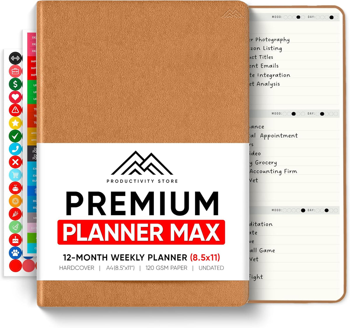 Dated, 2026 Planner, 5.8” x 8.3” - The #1 Productivity Planner to Achieve Your 2026 Goals - Planner 2026-2027 by PRODUCTIVITY STORE (A5, GREY)