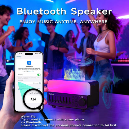 TMEHM 4-in-1 Sleep Sound Machine with White Noise & Aroma Diffuser | Bluetooth Speaker, Night Light & 8 Nature Sounds with Timer for Baby, Kids and Adults