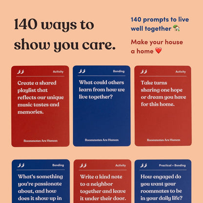 Friends are Human Conversation Cards for Friendship and Bonding, 140 Cards