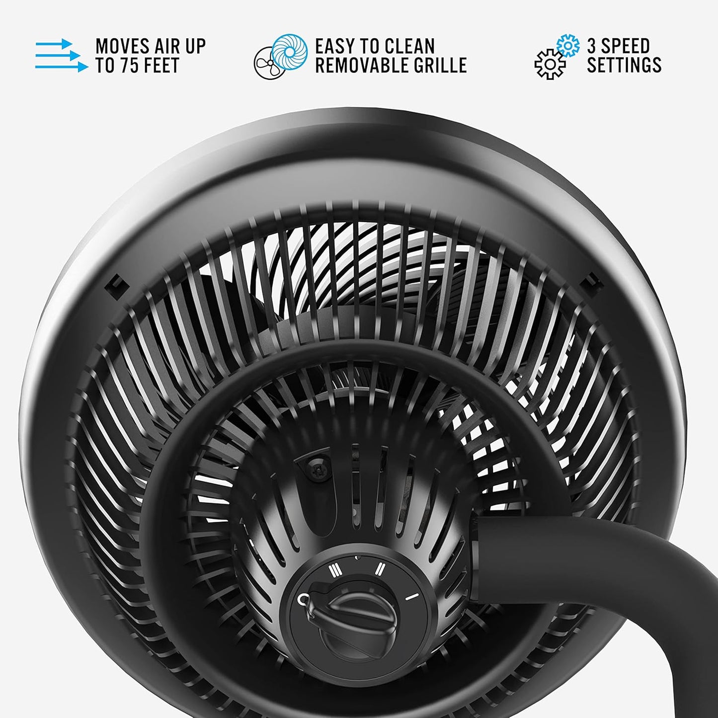 Vornado 723 Full-Size Whole Room Air Circulator Fan,Black,Large